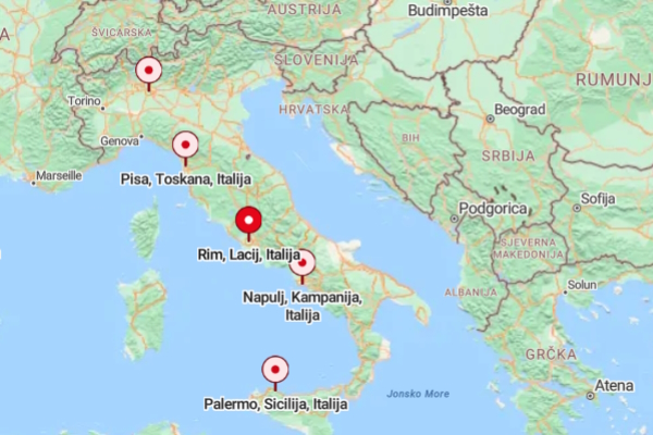 Jeftini Ryanair letovi iz Zagreba - Italija