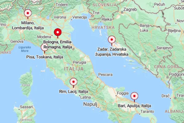 Jeftini Ryanair letovi iz Zadra - Italija