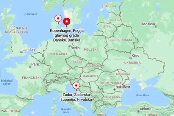 Jeftini Ryanair letovi iz Zadra - Kopenhagen, Danska