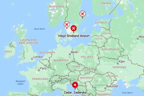 Jeftini Ryanair letovi iz Zadra - Švedska